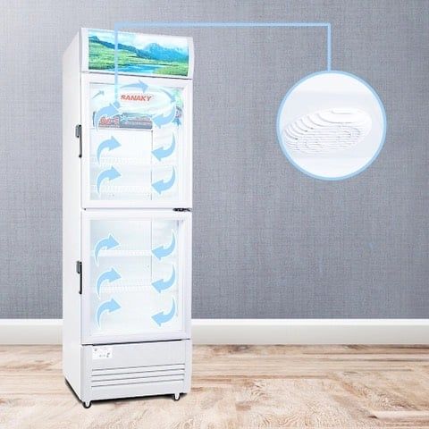 Tủ mát inverter VH 218W3L Low-E 170 Lít, 2 cánh trên dưới