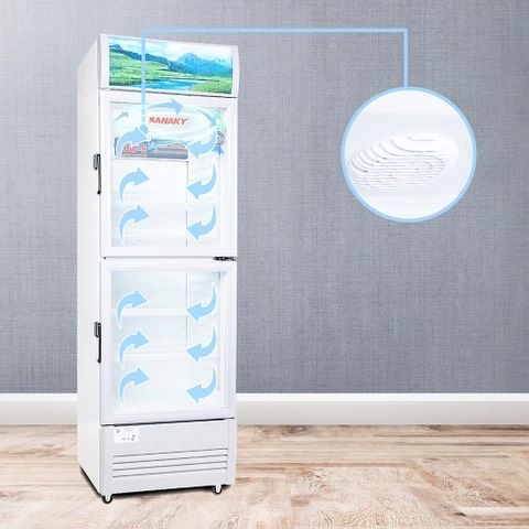 Tủ mát inverter VH 258W3L Low-E 200 Lít, 2 cánh trên dưới