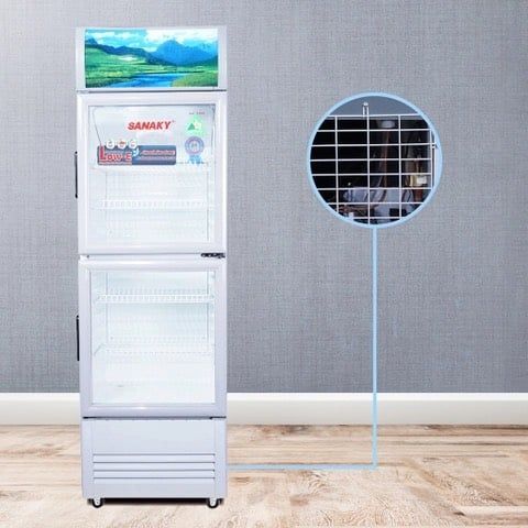 Tủ mát inverter VH 258W3L Low-E 200 Lít, 2 cánh trên dưới