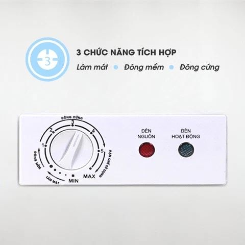 Tủ đông VH 2599A1, 127 lít, 1 ngăn, dàn đồng