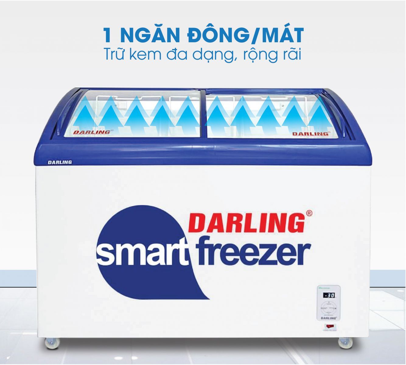 TỦ KEM THÔNG MINH DMF-3079ASK - DARLING 300L