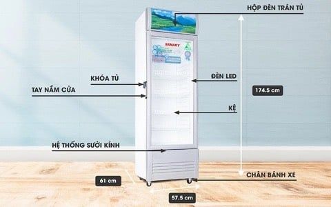 Tủ mát inverter VH 308K3L Low-E 240 Lít, 1 cánh