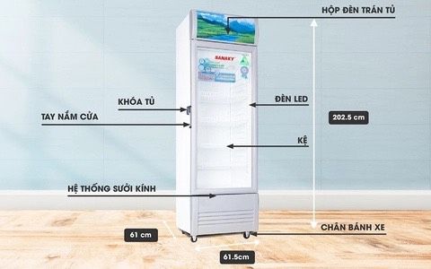 Tủ mát inverter VH 408K3L Low-E 340 Lít, 1 cánh