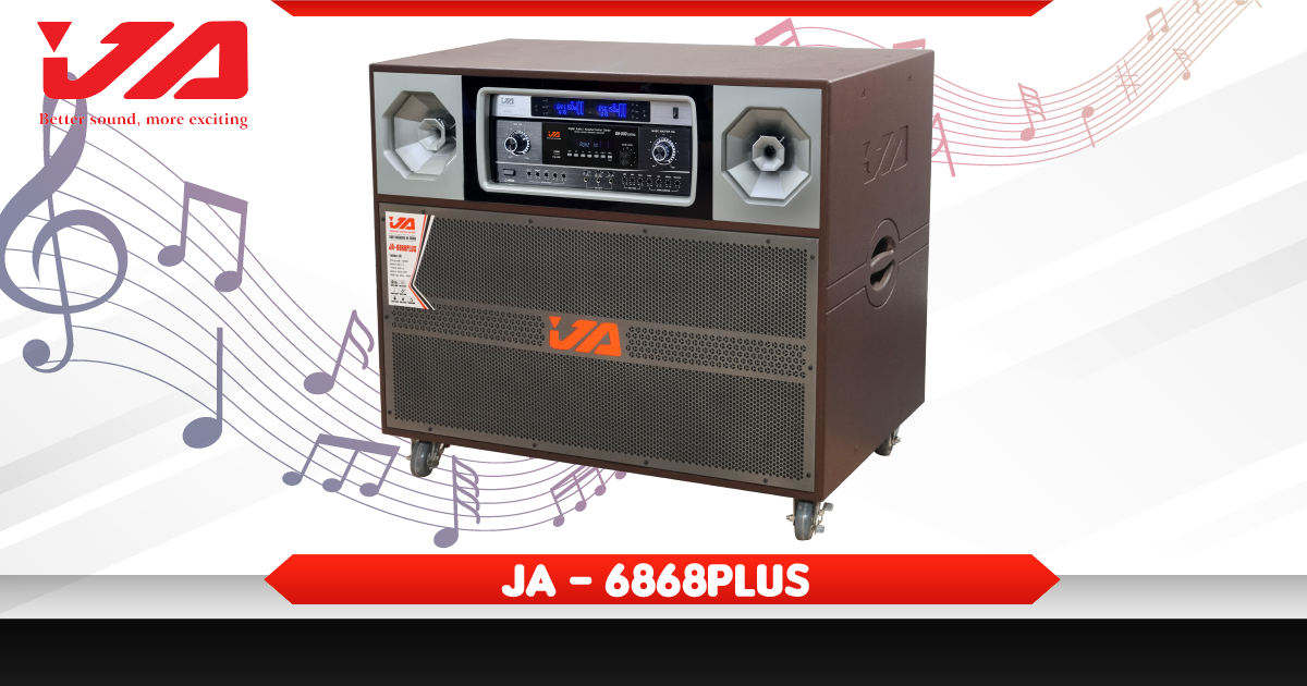 Loa Kéo Điện 4 Tấc Đôi JA - 6868 PLUS