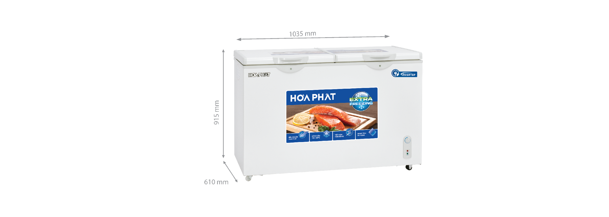 Tủ đông HPF BD8205 inverter Hòa Phát