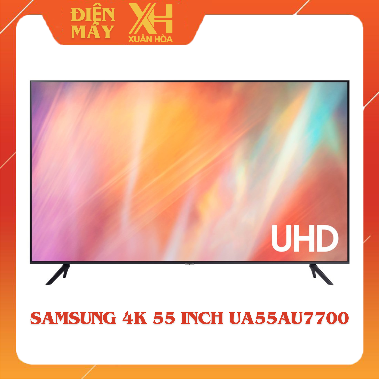 Smart Tivi Samsung 4K 55 inch UA55AU7700