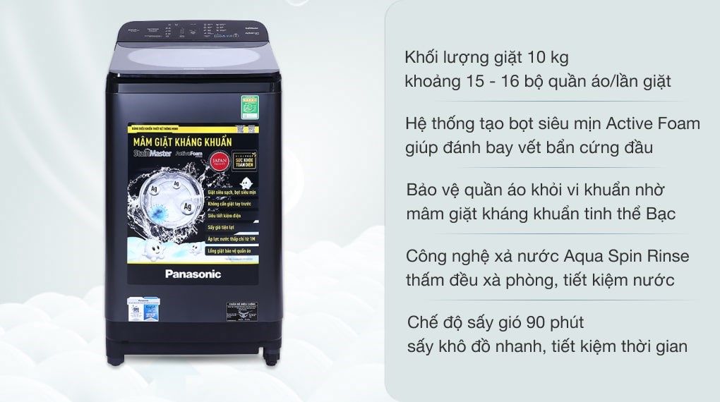 Máy giặt NA-F100A9DRV Panasonic 10 Kg