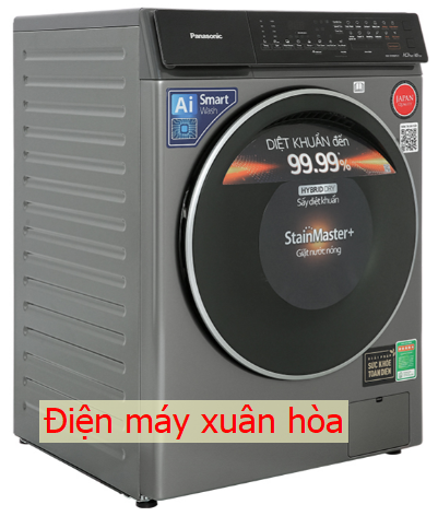 Máy giặt sấy Panasonic Inverter giặt 10 kg - sấy 6 kg NA-S106FC1LV