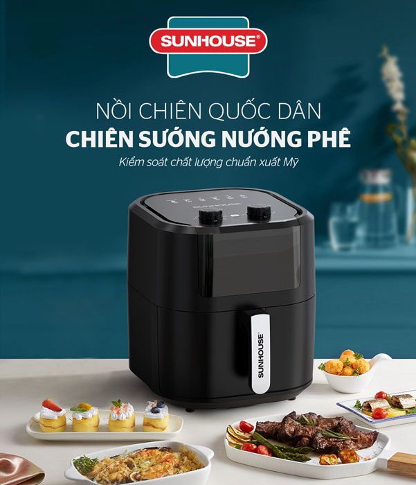 Nồi chiên không dầu SUNHOUSE SHD4036 9L