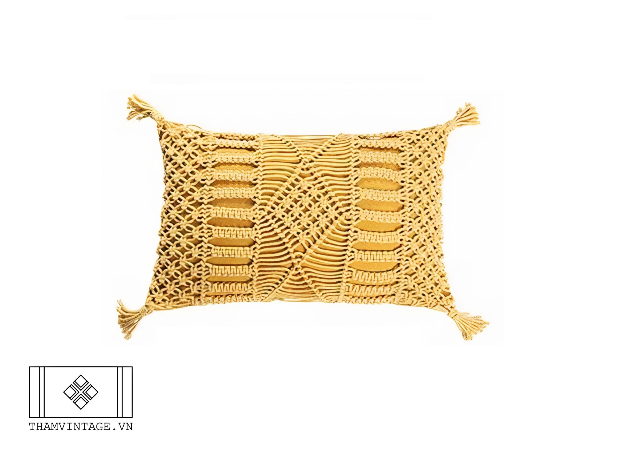  Vỏ gối Macrame 