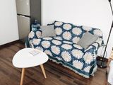  Thảm dệt hoa cúc trắng 