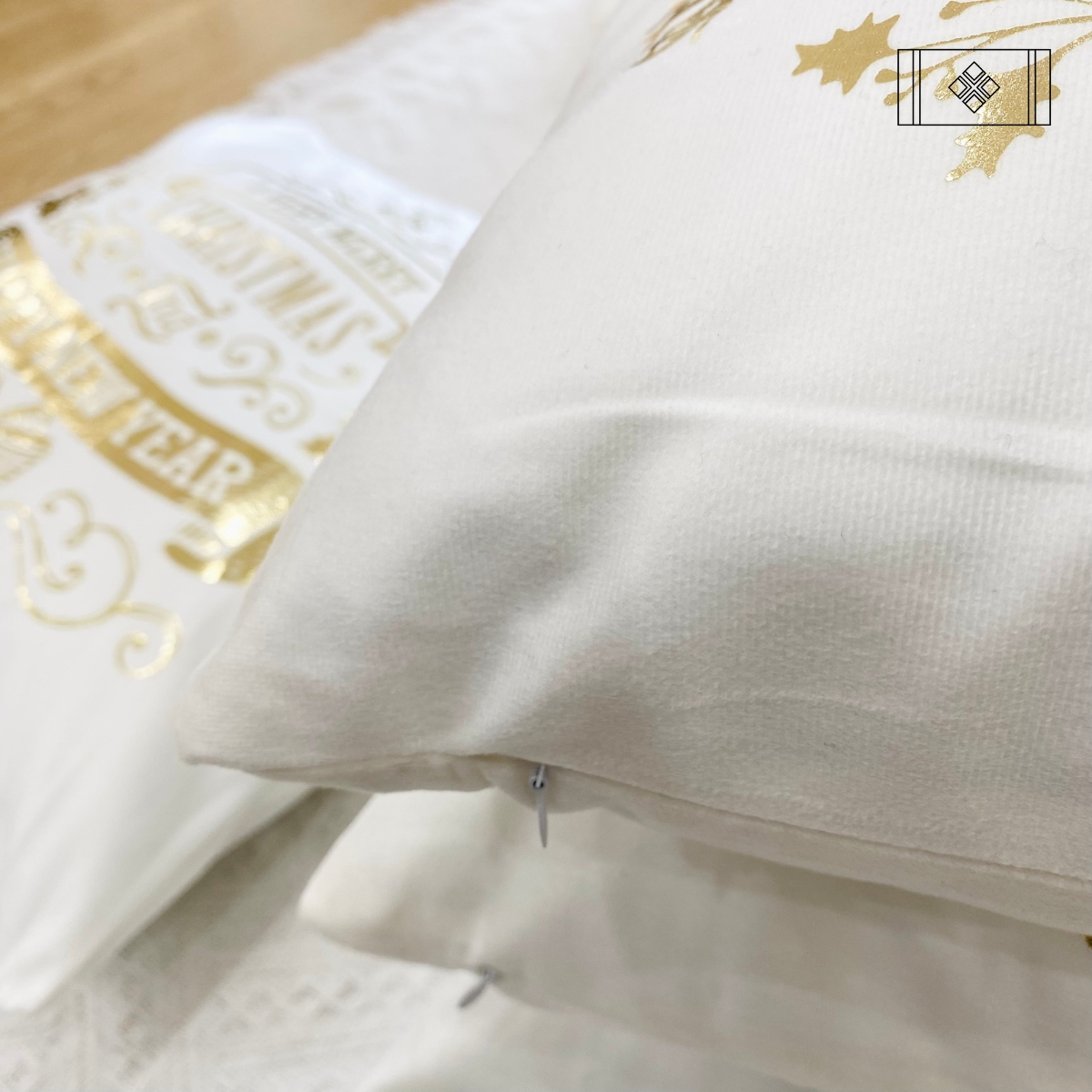  VỎ GỐI NOEL TRẮNG 