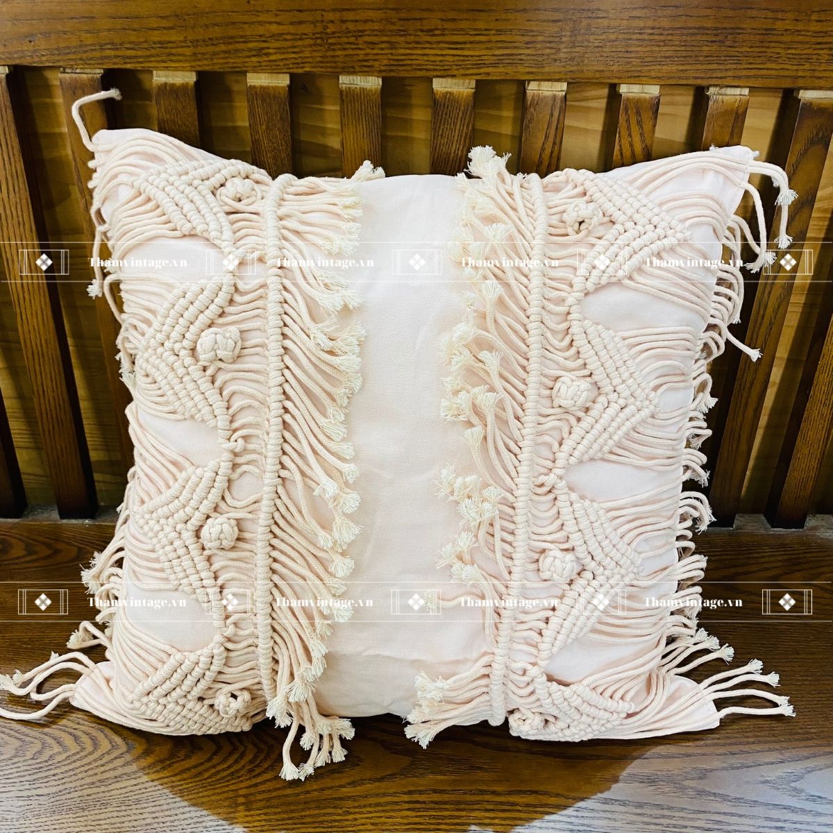  VỎ GỐI MACRAME TUA RUA 