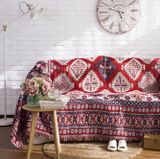  Thảm dệt Boho trắng xanh đỏ 