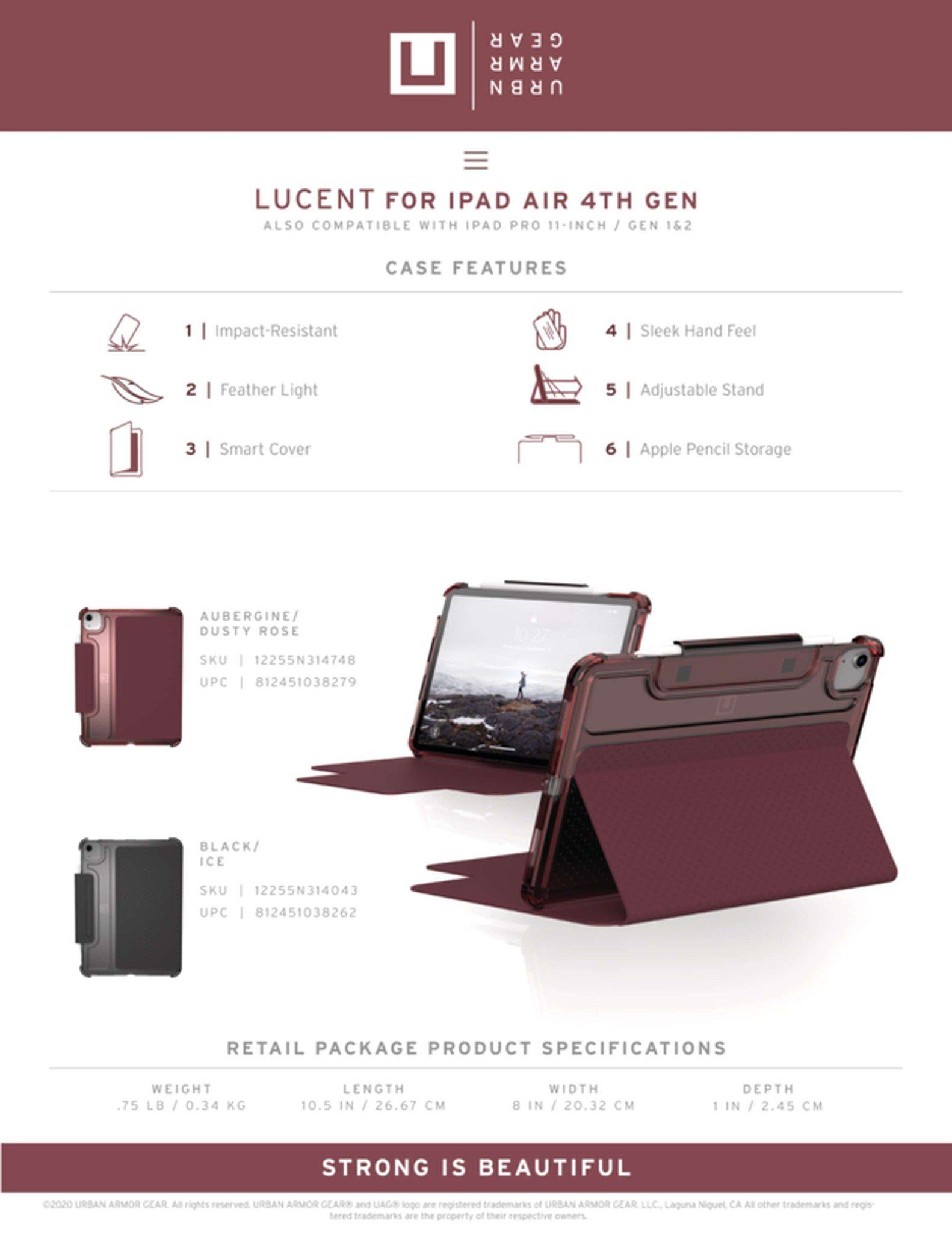  [THANH LÝ] [U] Ốp Lucent cho iPad Air 10.9