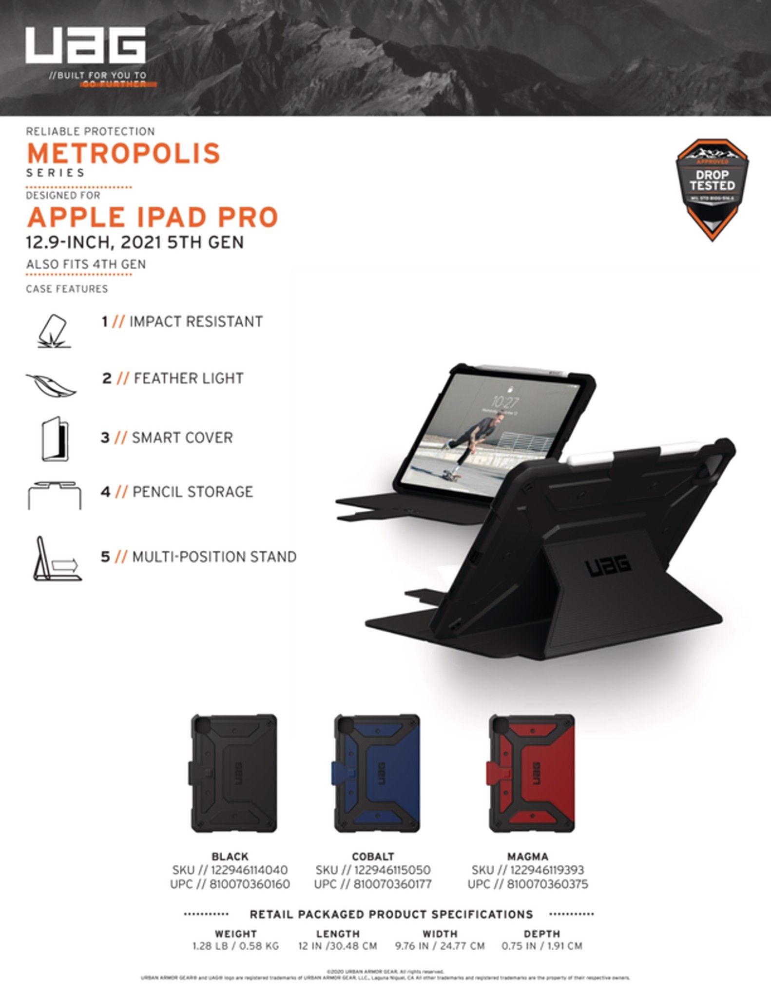 Ốp Metropolis cho iPad Pro 12.9