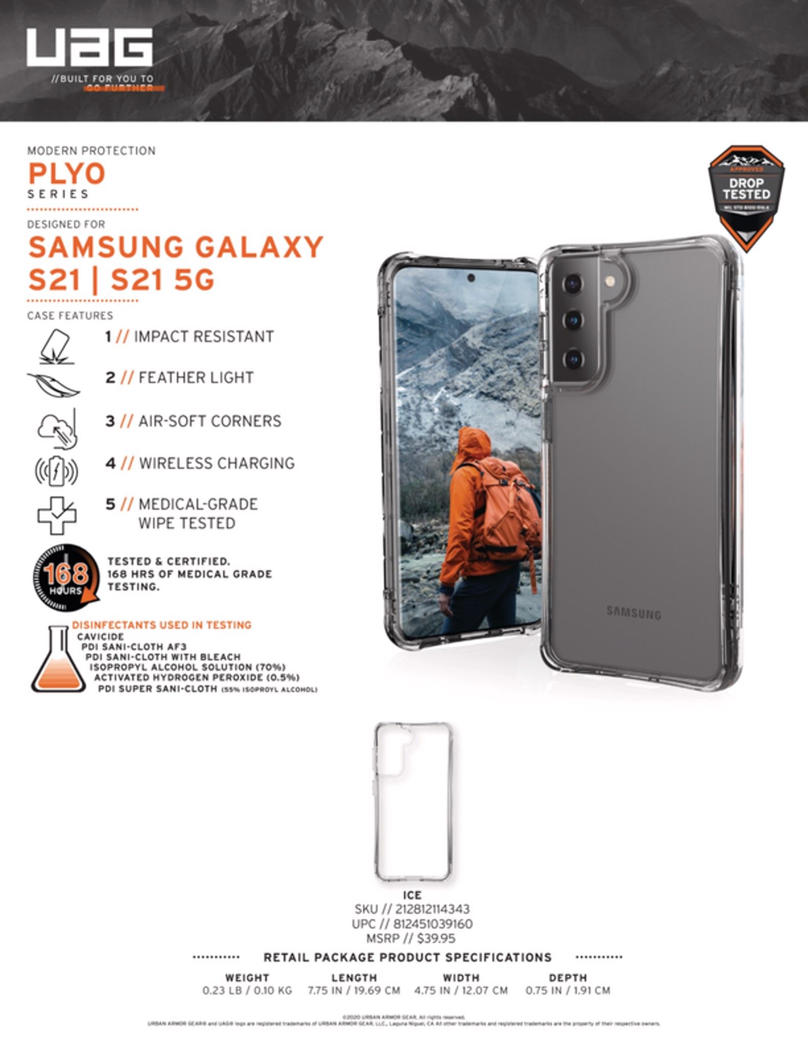  [THANH LÝ] Ốp lưng Plyo cho Samsung Galaxy S21/S21 5G [6.2-inch] 