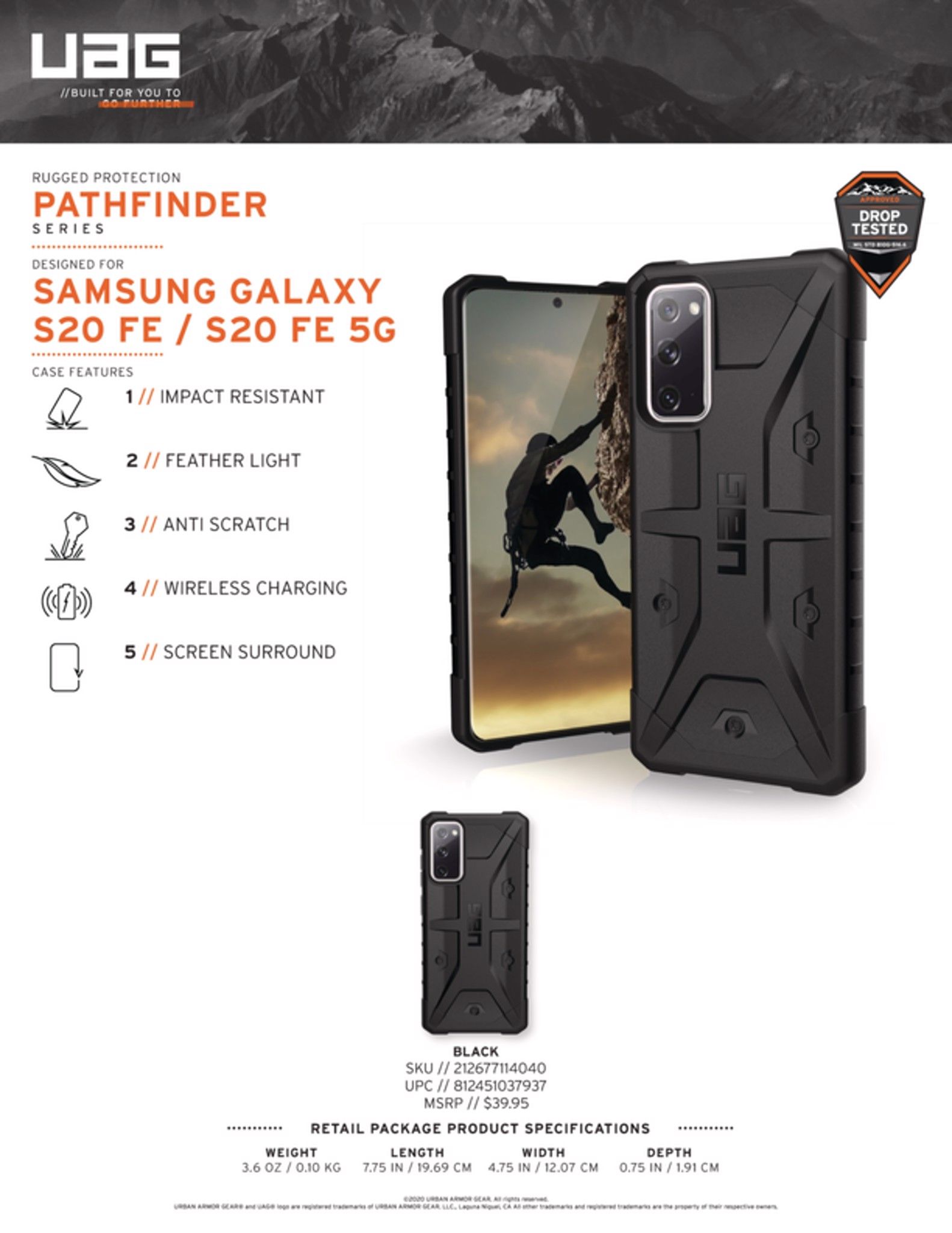  Ốp lưng Pathfinder cho Samsung Galaxy S20 FE/FE 5G [6.5-inch] 