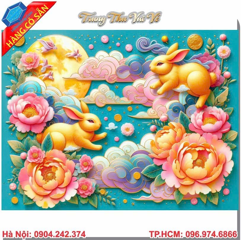 Thiệp Trung thu cao cấp, in ấn sắc nét, đa dạng mẫu mã