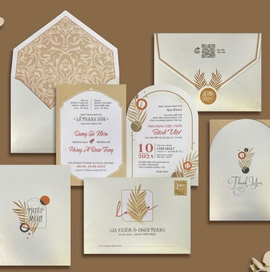 Những mẫu thiệp cưới mới nhất 2025