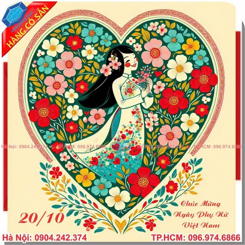 Dịch vụ in thiệp chúc mừng 20/10 giá rẻ tại hà nội