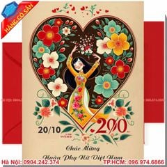 In thiệp 20/10 lấy ngay tại Hà Nội