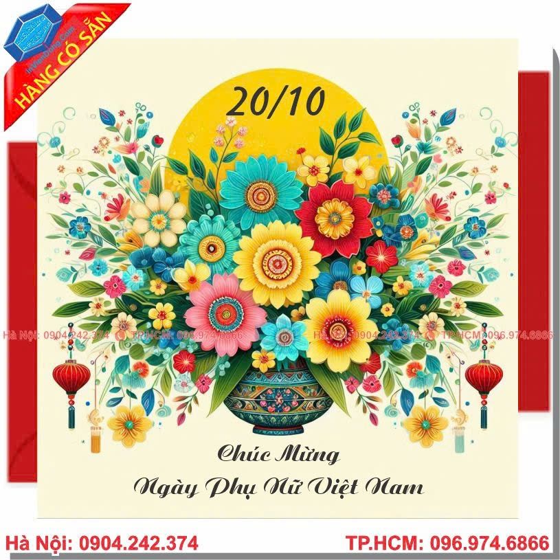 In thiệp 20/10 số lượng lớn