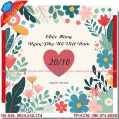 Mẫu thiệp ngày Phụ nữ Việt nam đẹp - giá rẻ - chất lượng