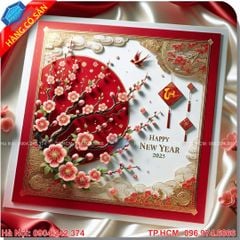 Làm thiệp tết 2025 cao cấp, sang trọng
