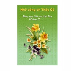 Mẫu thiệp ngày Nhà giáo Việt Nam năm nay