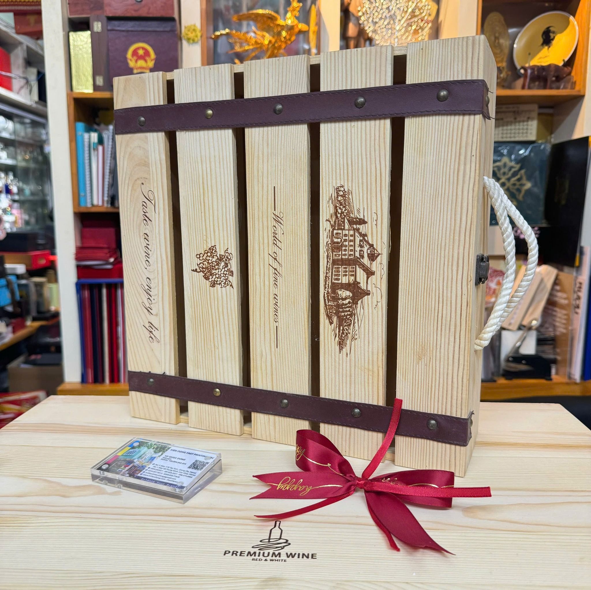 Nơi cung cấp hộp gỗ đựng rượu cao cấp chất lượng - giá tốt