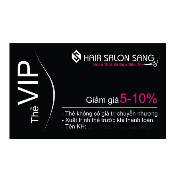 In Thẻ thành viên VIP dành cho khách hàng tại Salon cao cấp lấy ngay g –  Túi & Hộp Qùa Tặng + In Card Tem Nhãn Lấy Ngay
