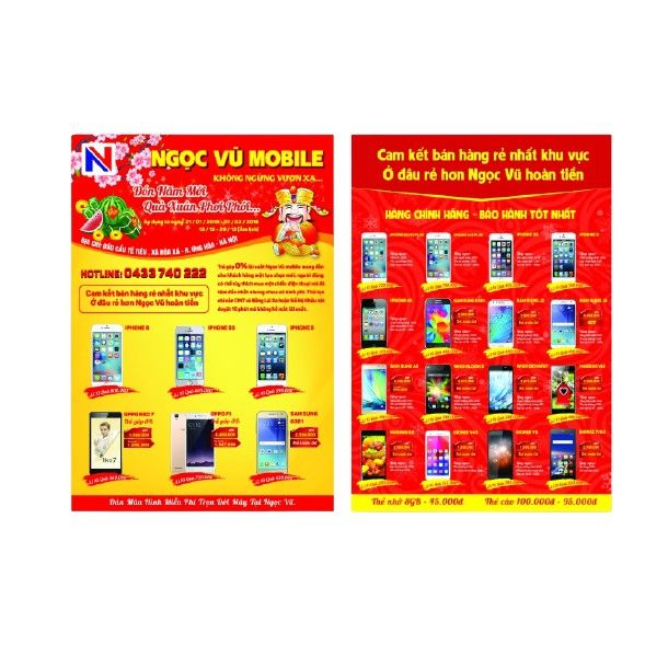 in tờ rơi quảng cáo giá rẻ lấy ngay tại HN