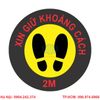 Bán tấm Sticker Hình Bàn Chân Dán Sàn Giãn Cách Xã Hội có sẵn giá rẻ