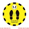Bán tấm Sticker Hình Bàn Chân Dán Sàn Giãn Cách Xã Hội có sẵn giá rẻ