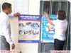 In poster tuyên truyền 5k covid lấy ngay