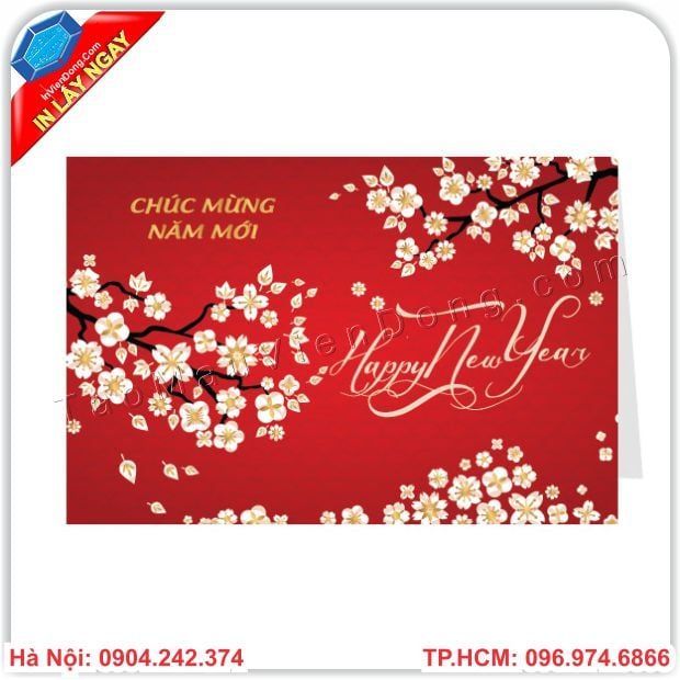 In Thiệp Chúc Tết Lấy Ngay Sau 15p