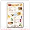 Địa chỉ thiết kế nhiều mẫu menu giá rẻ