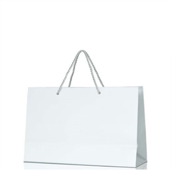 Túi giấy trắng trơn, túi kraft trắng, có sẵn, có thể in trực tiếp lên bề mặt túi