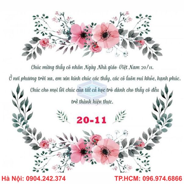 Mẫu thiệp 2011 đẹp chúc mừng ngày Nhà giáo Việt Nam 2011