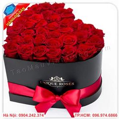 Hộp đựng hoa valentine 14/2 cao cấp tại 178 Tây Sơn