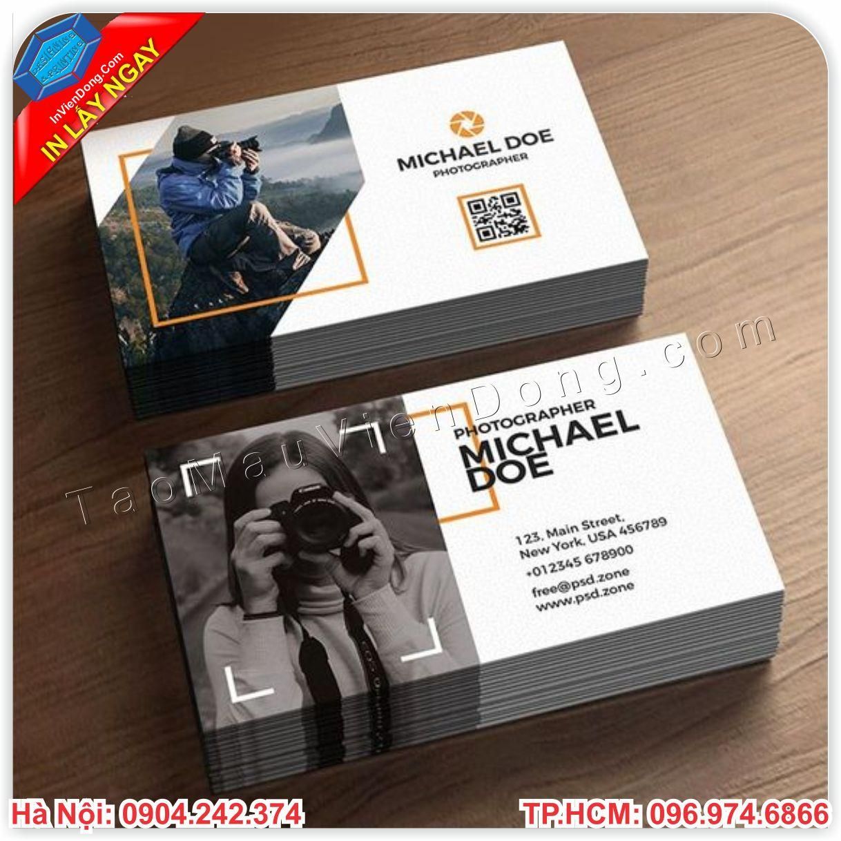 In danh thiếp tại Cầu Giầy