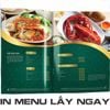 Bảng báo giá Menu Nhà Hàng Cao Cấp In Lấy Ngay Giá Rẻ