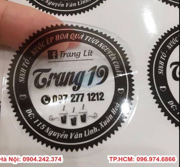 các loại decal tem nhãn – Túi & Hộp Qùa Tặng + In Card Tem Nhãn Lấy Ngay