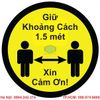 In Decal Dán Cảnh Báo Phòng Chống Covid-19 Lấy Ngay
