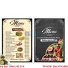 Bảng báo giá Menu Nhà Hàng Cao Cấp In Lấy Ngay Giá Rẻ