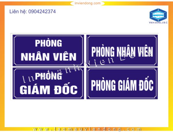 Lam bien cac phong ban