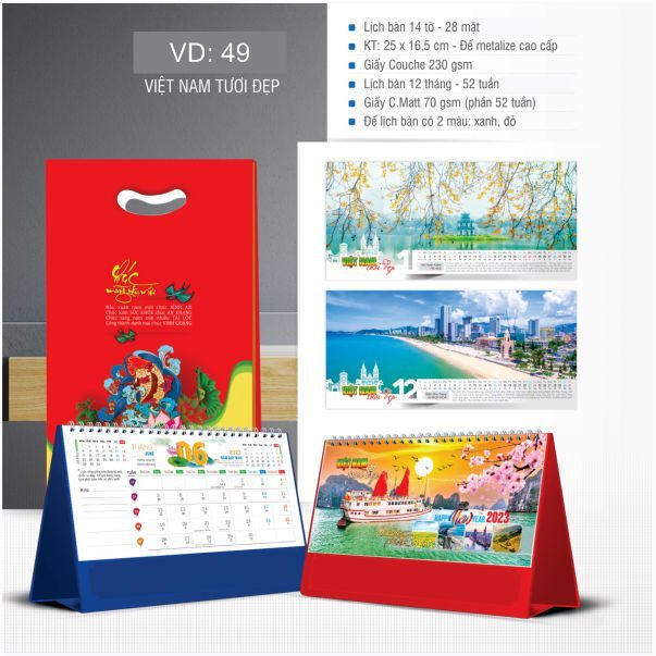 In lịch bàn giá rẻ tại Sơn Tây