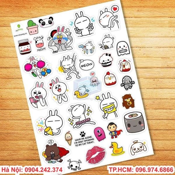 Bán in sticker theo yêu cầu lấy ngay giá rẻ tại Hà Nội – Túi & Hộp Qùa ...