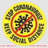 In Decal Dán Cảnh Báo Phòng Chống Covid-19 Lấy Ngay